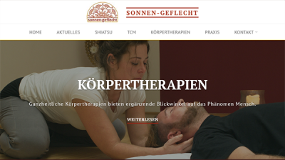 Website Sonnen-Geflecht